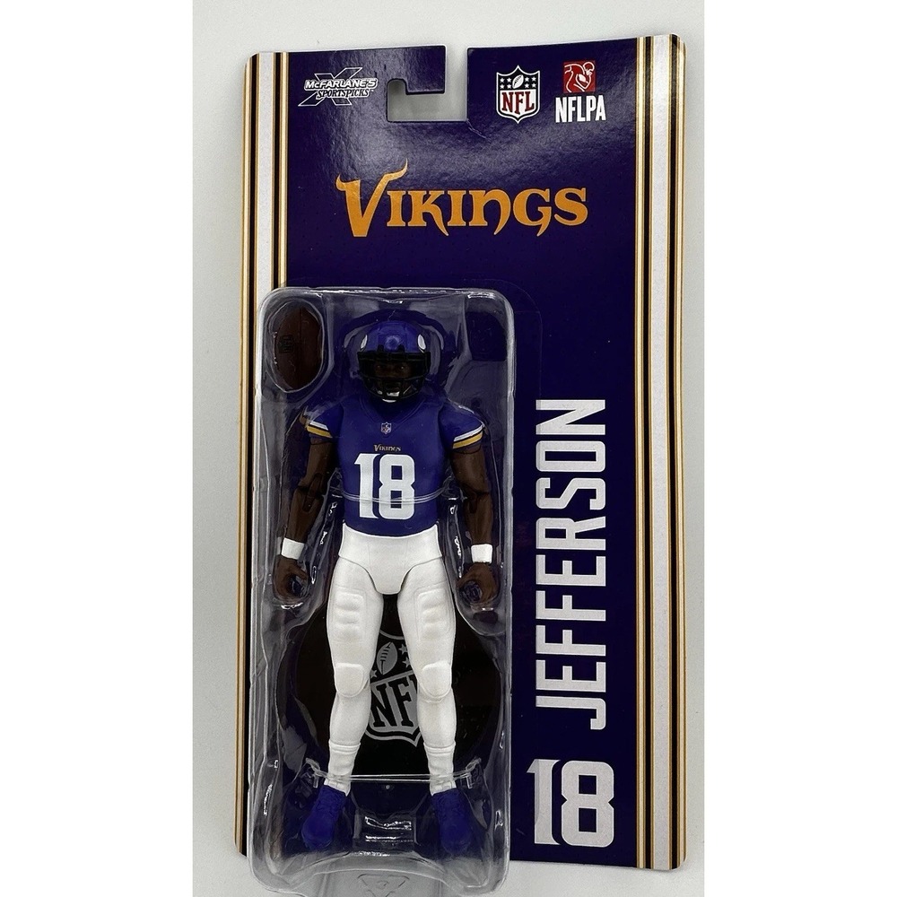 McFarlane Sportspicks X Justin Jefferson Minnesota Vikings NFL Action Figure #18
